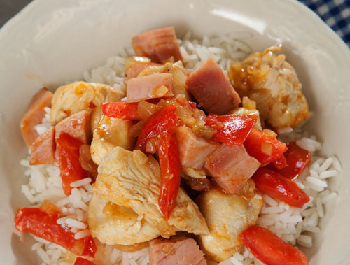 Chicken and Ham Jambalaya