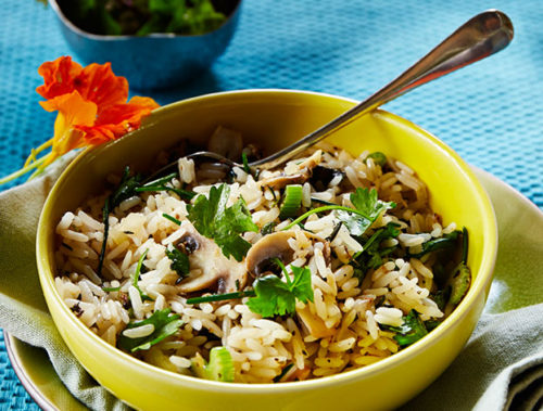 Herb and Mushroom Rice