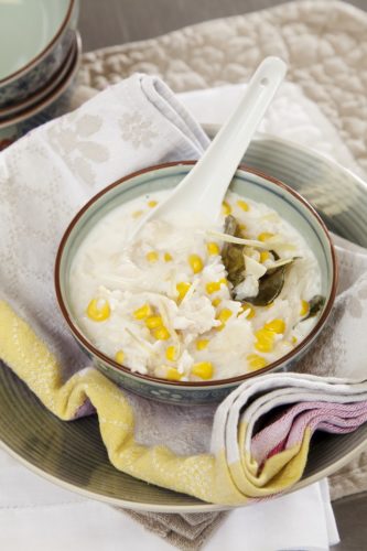 Oriental Jasmine and corn soup