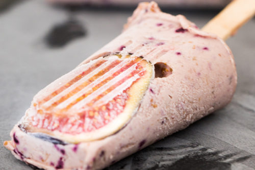 Home-made Purple Fig Ice-cream