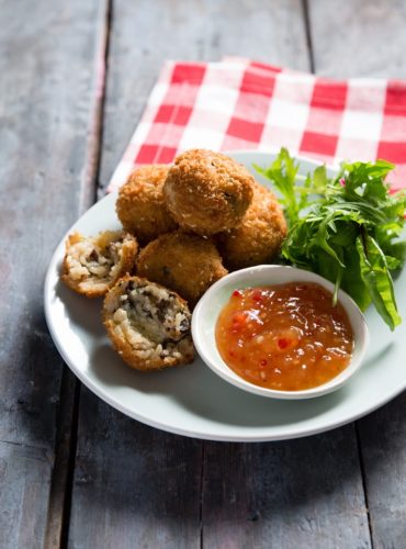 Biltong, Gorgonzola and Rice Arancini