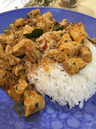 Fragrant Green Chicken With Lemon Chilli Rice