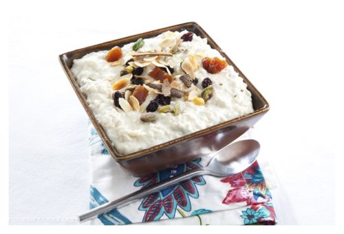 Indian Rice Pudding & Dried Fruit (Shahi kheer)