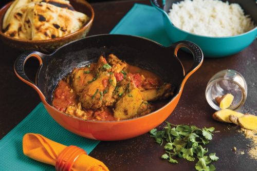 Le Creuset chicken balti