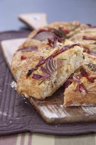 Rice and Cheese Flat Bread